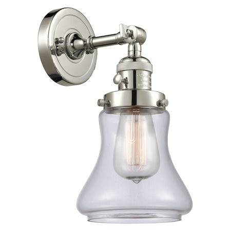 One Light Sconce With A High-Low-Off Switch.